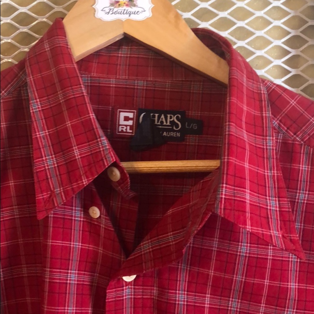 Chaps Ralph Lauren Men Button Down Sz. L